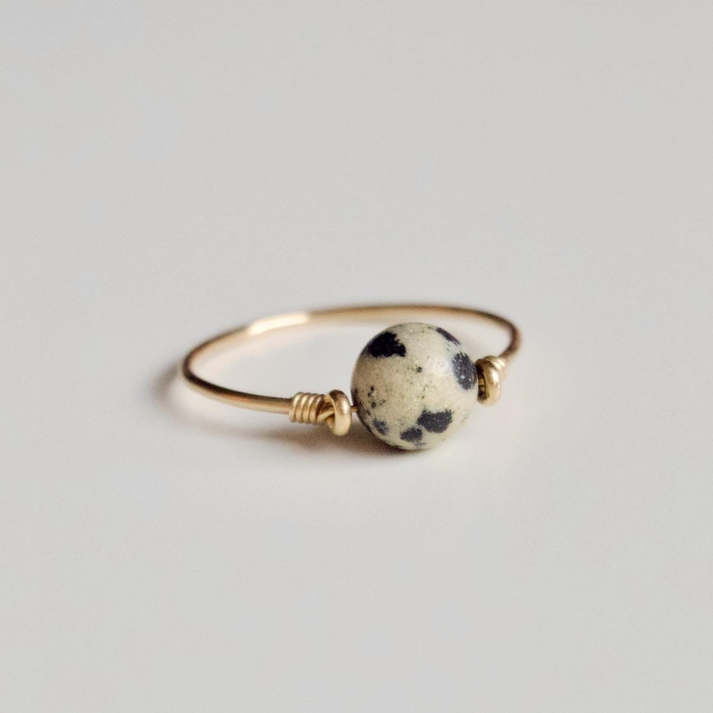 Dalmatian hot sale stone ring