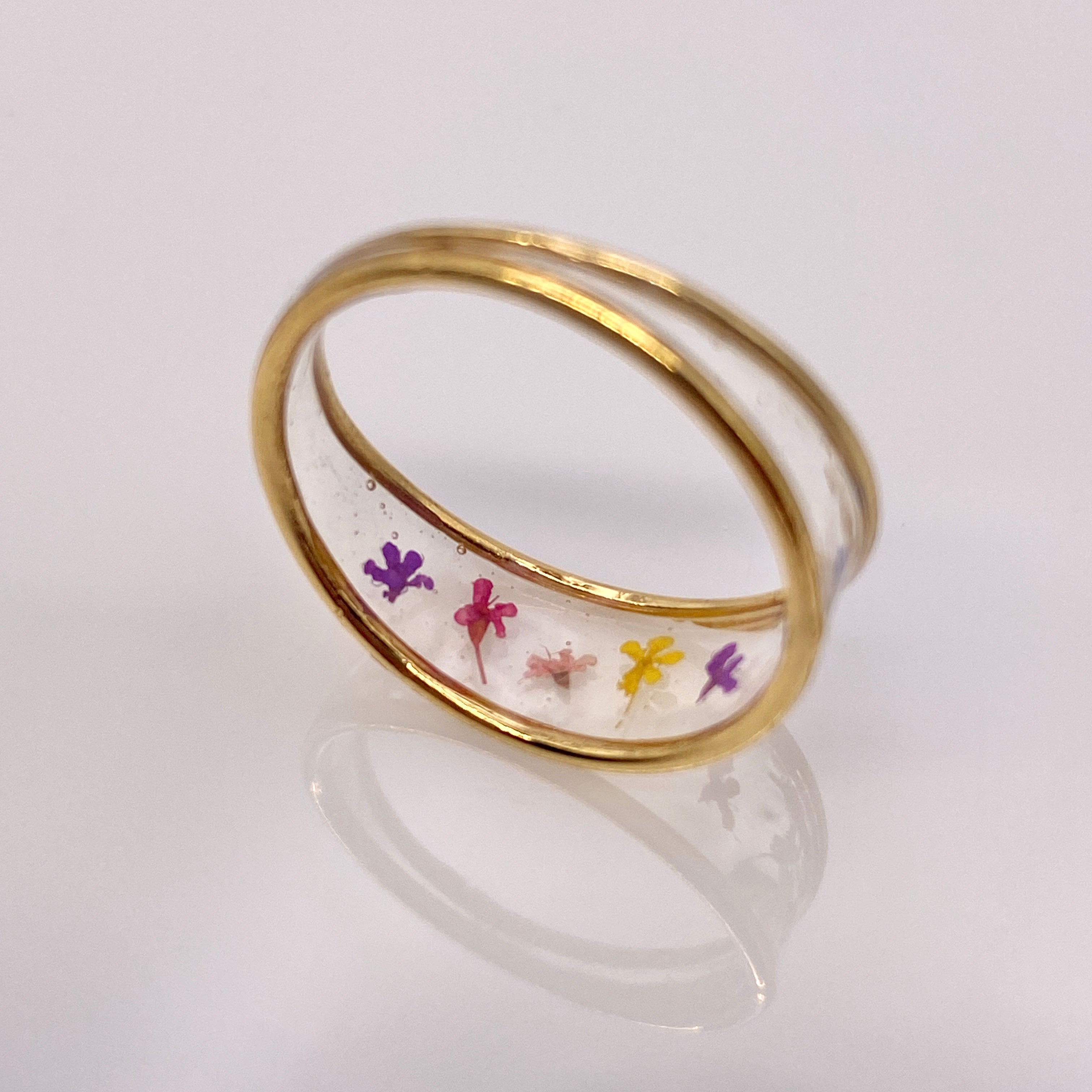 Flower Band Ring