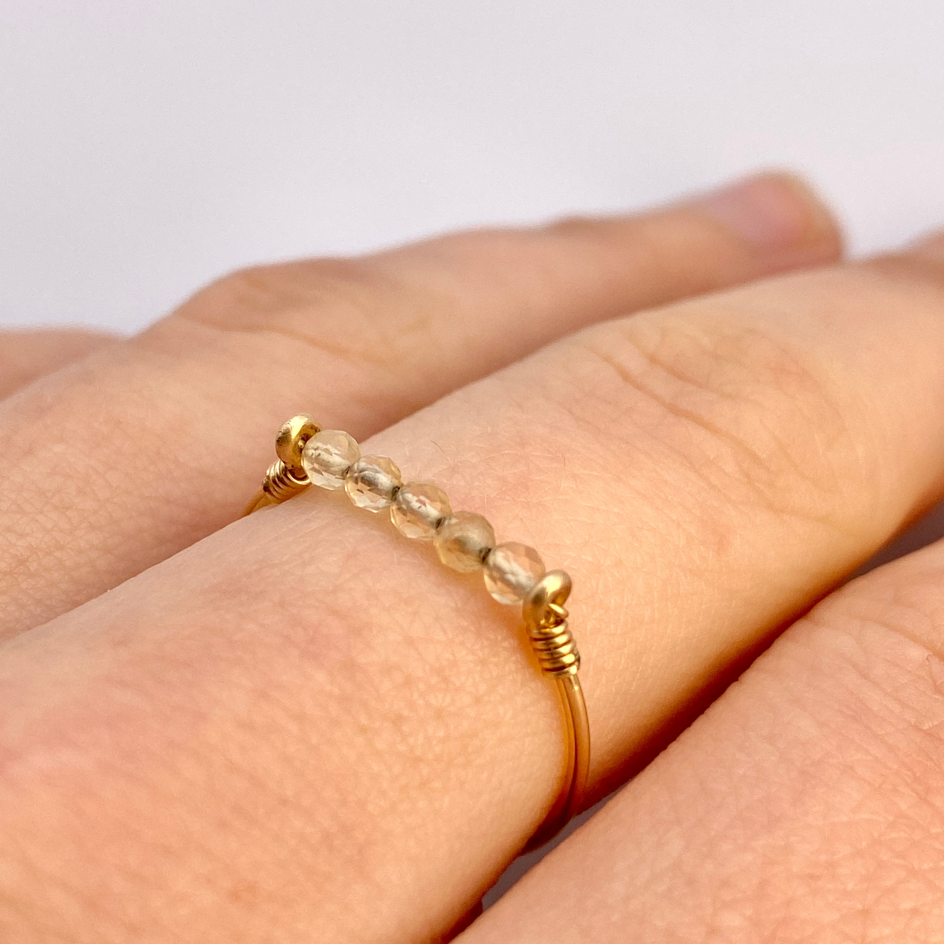 Citrine Bar Ring