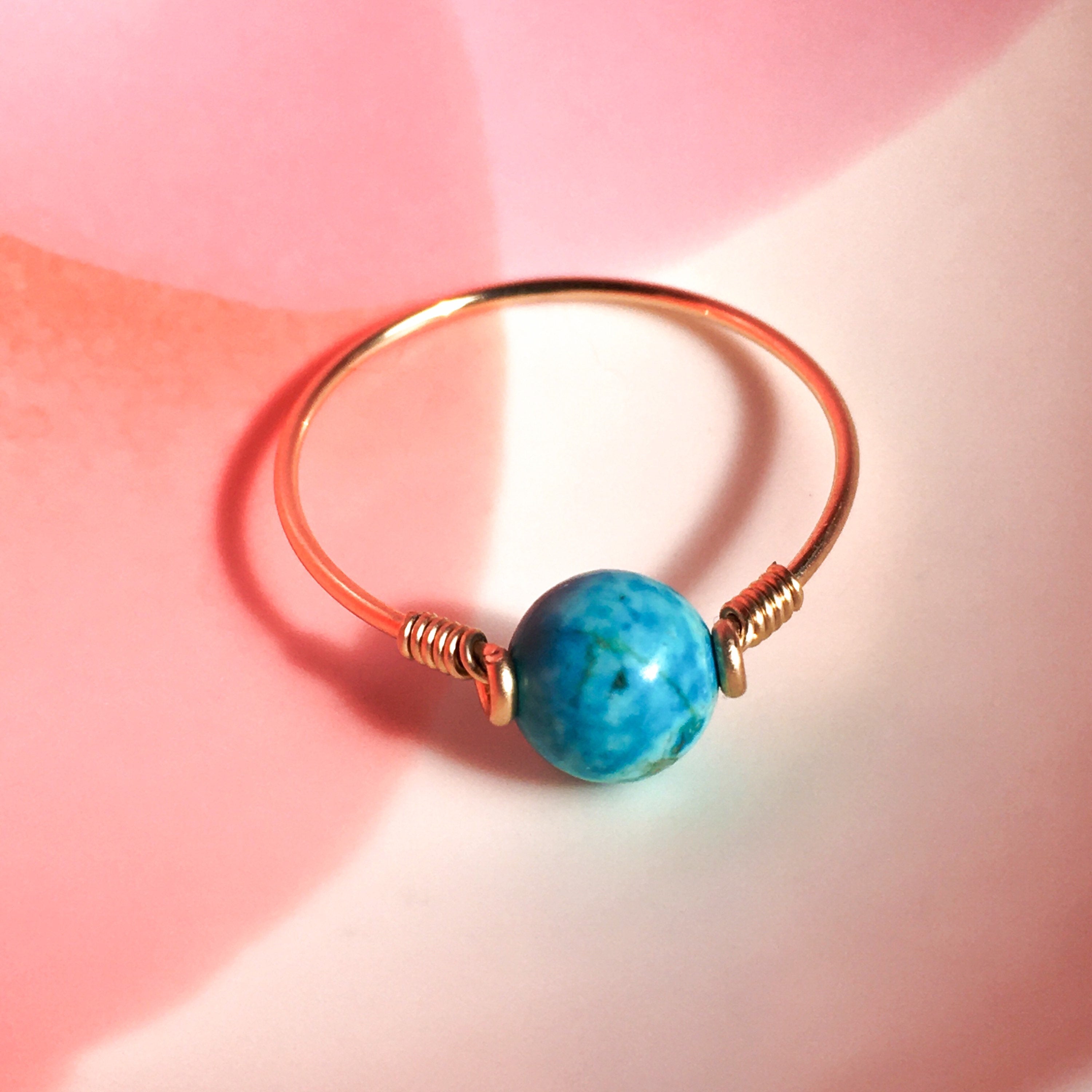 Turquoise Dot Ring