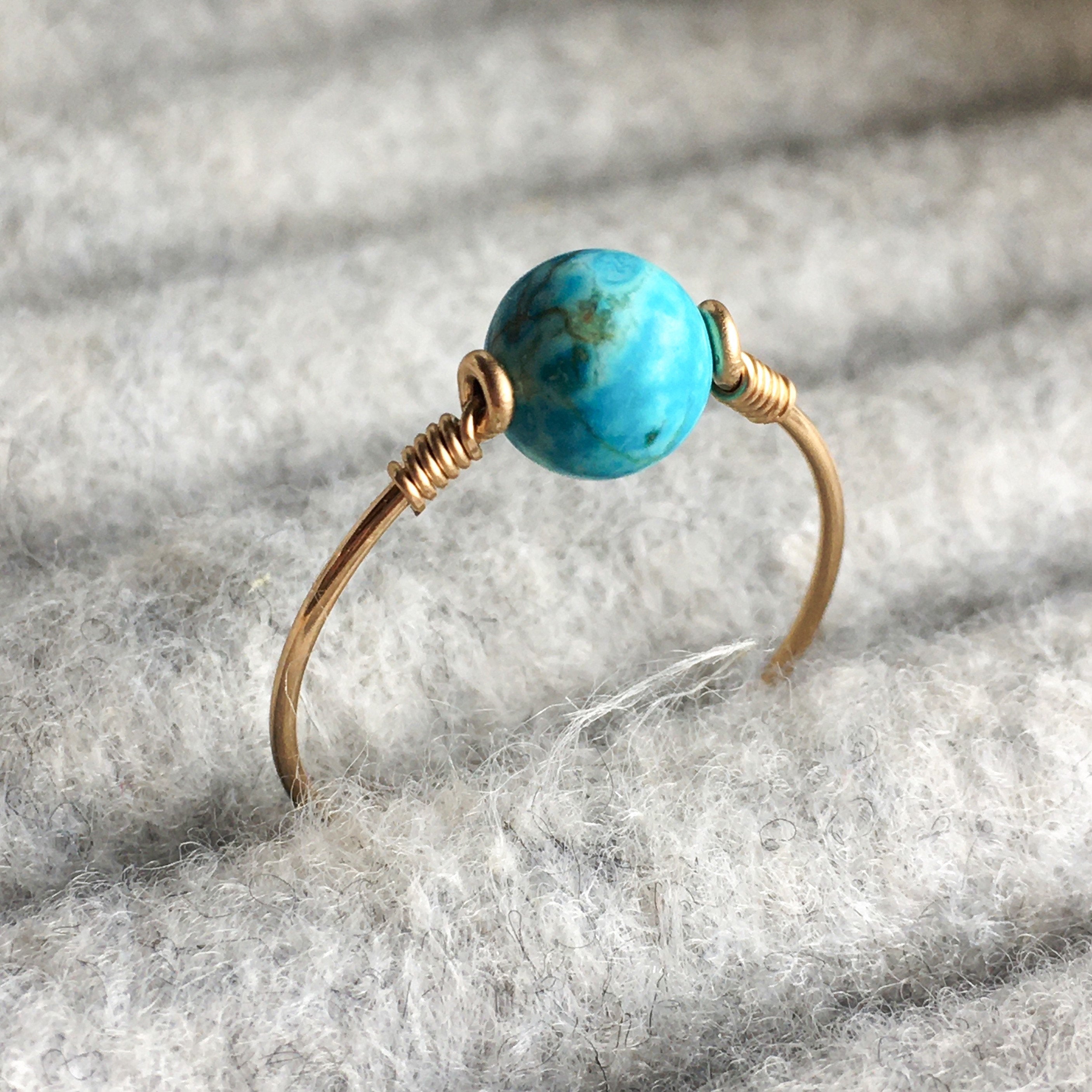 Turquoise Dot Ring
