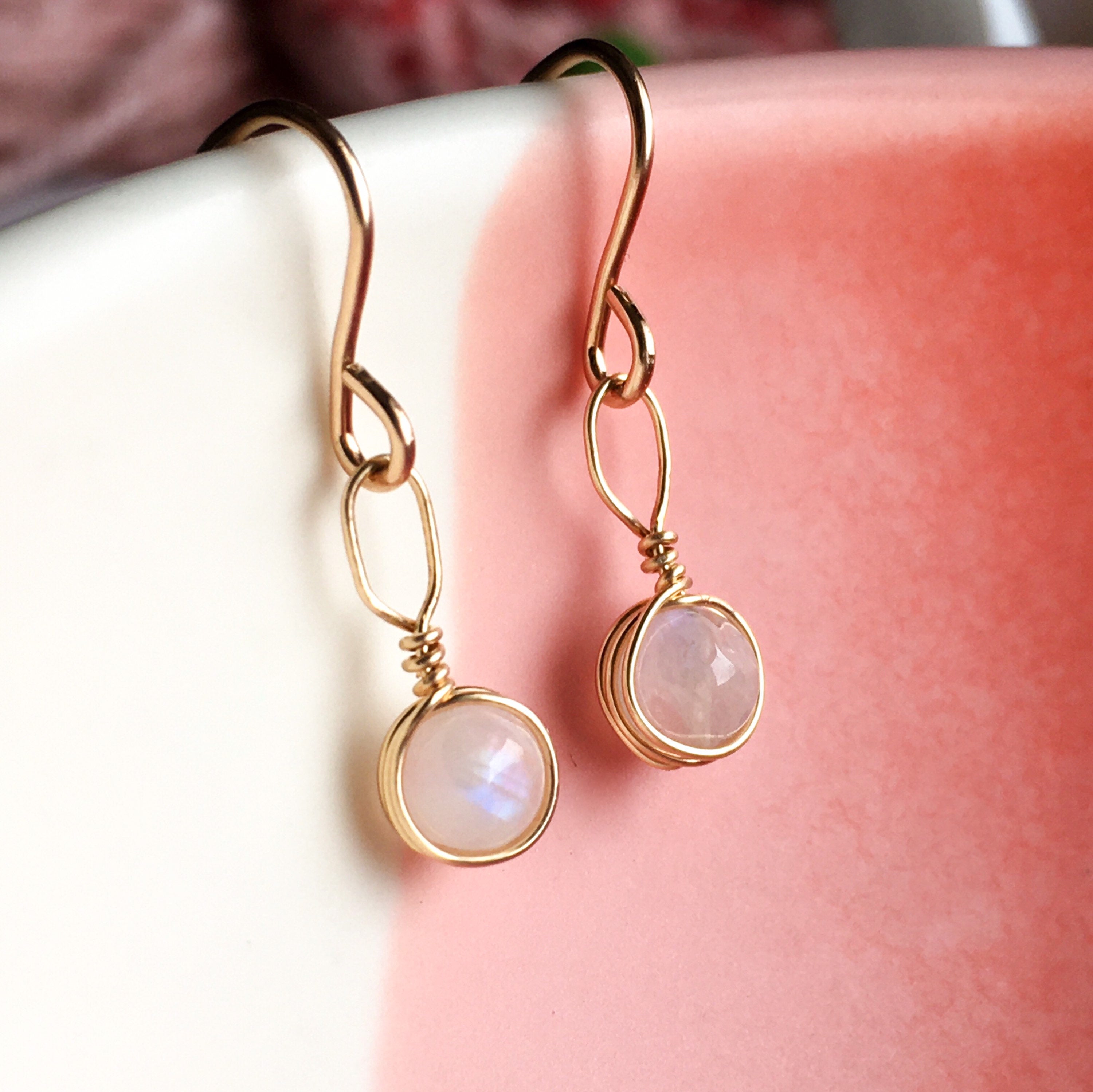 Moonstone Dangle Earrings