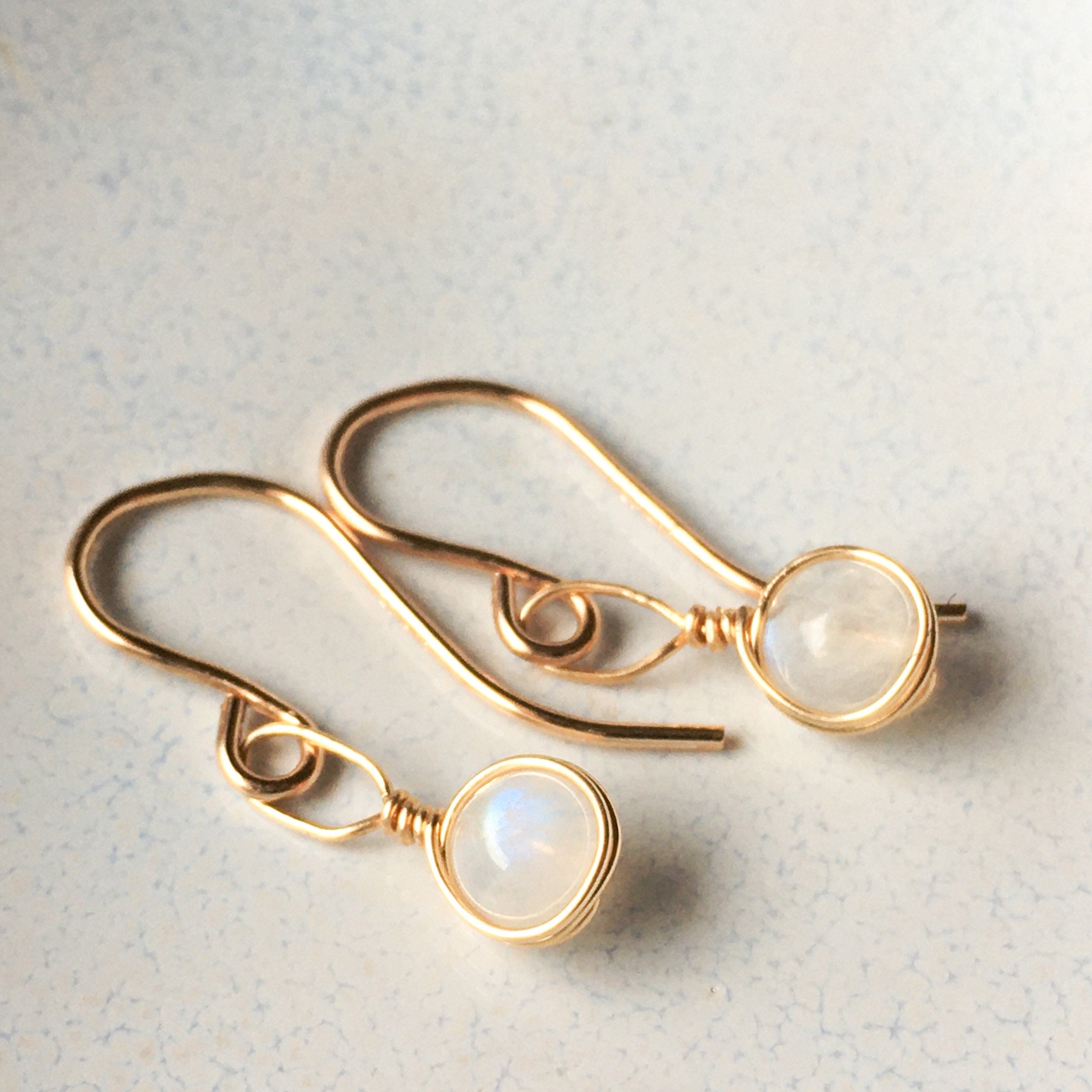 Moonstone Dangle Earrings