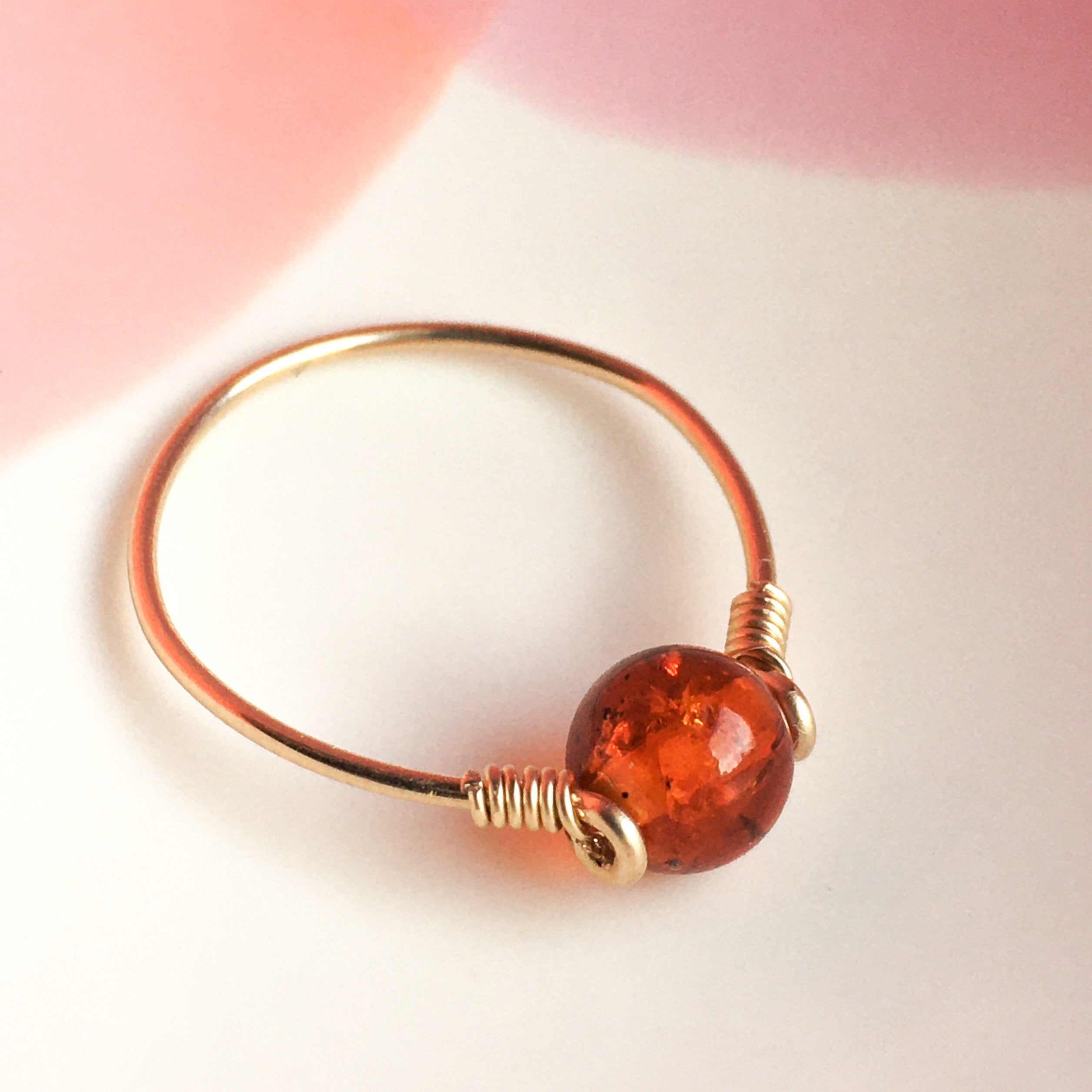 Amber Dot Ring