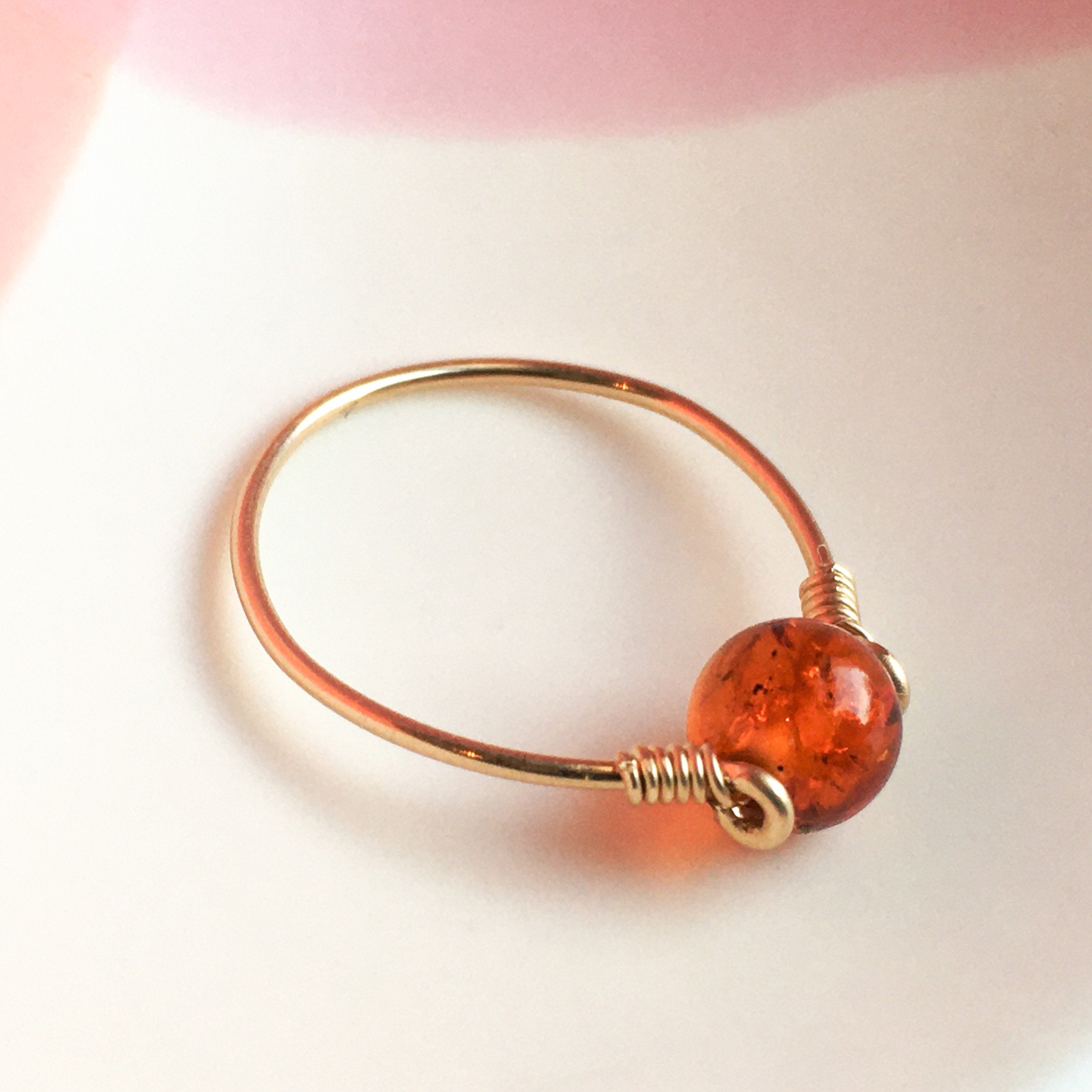 Amber Dot Ring