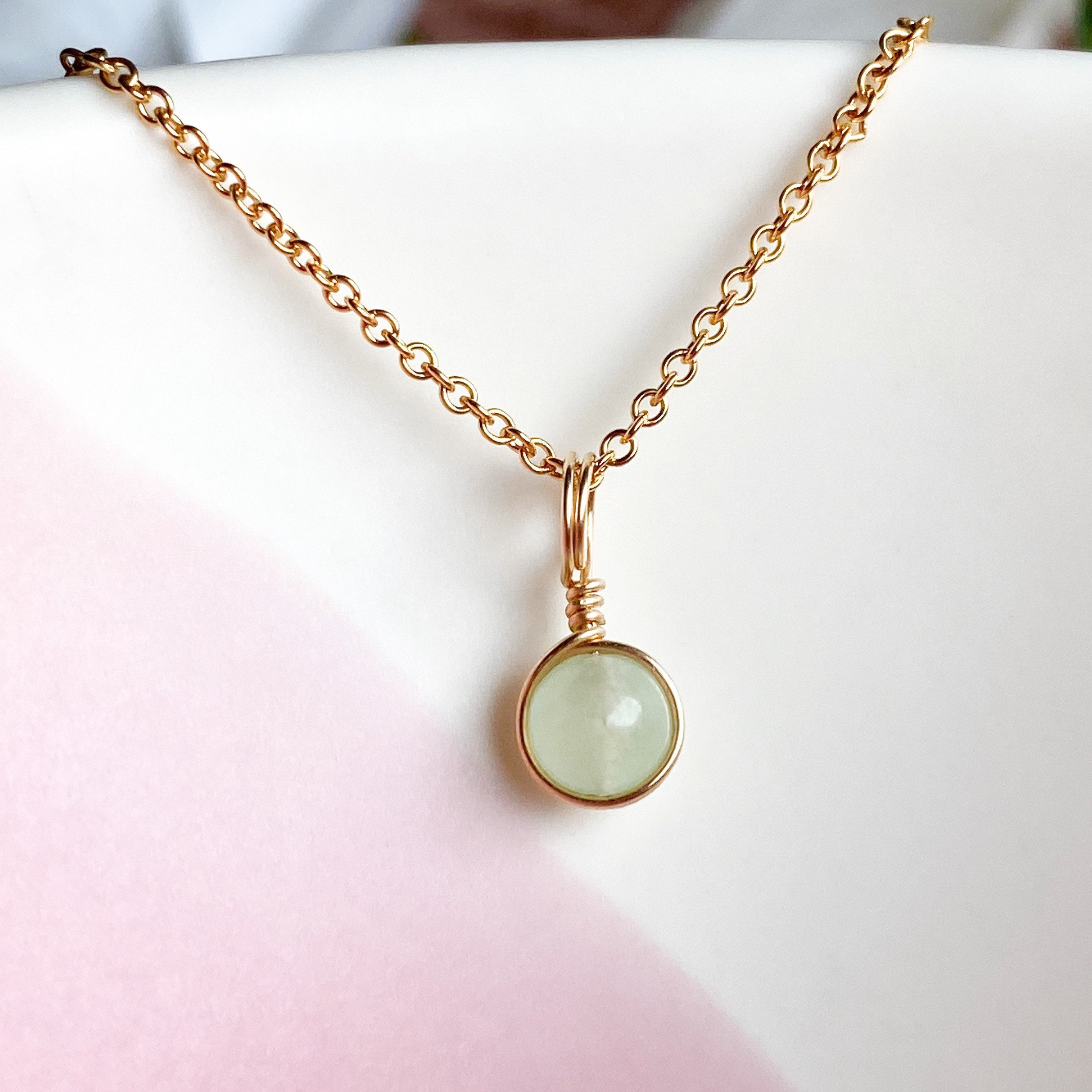 Jade Necklace - Pale Green