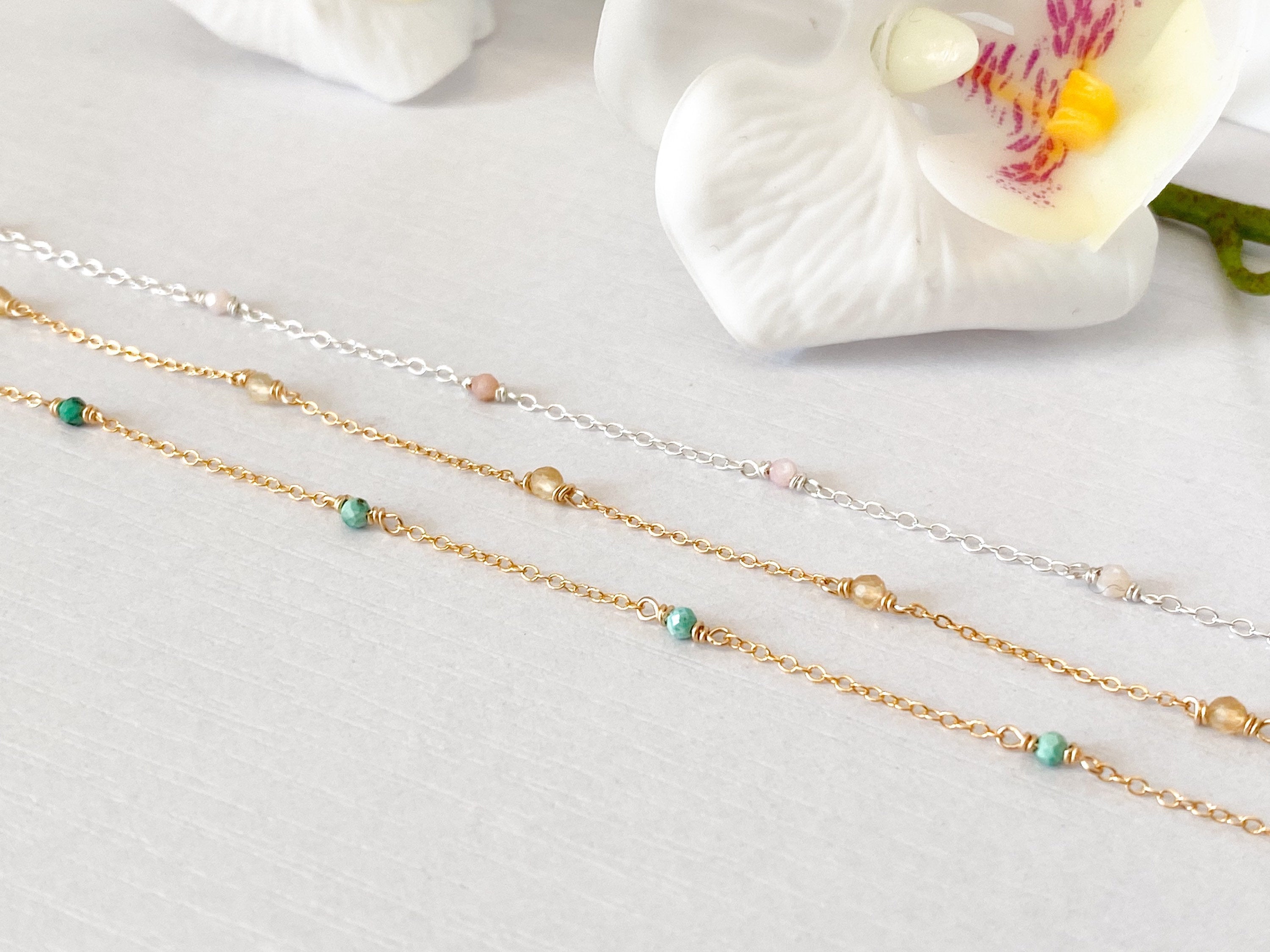 Birthstone Station Bracelet