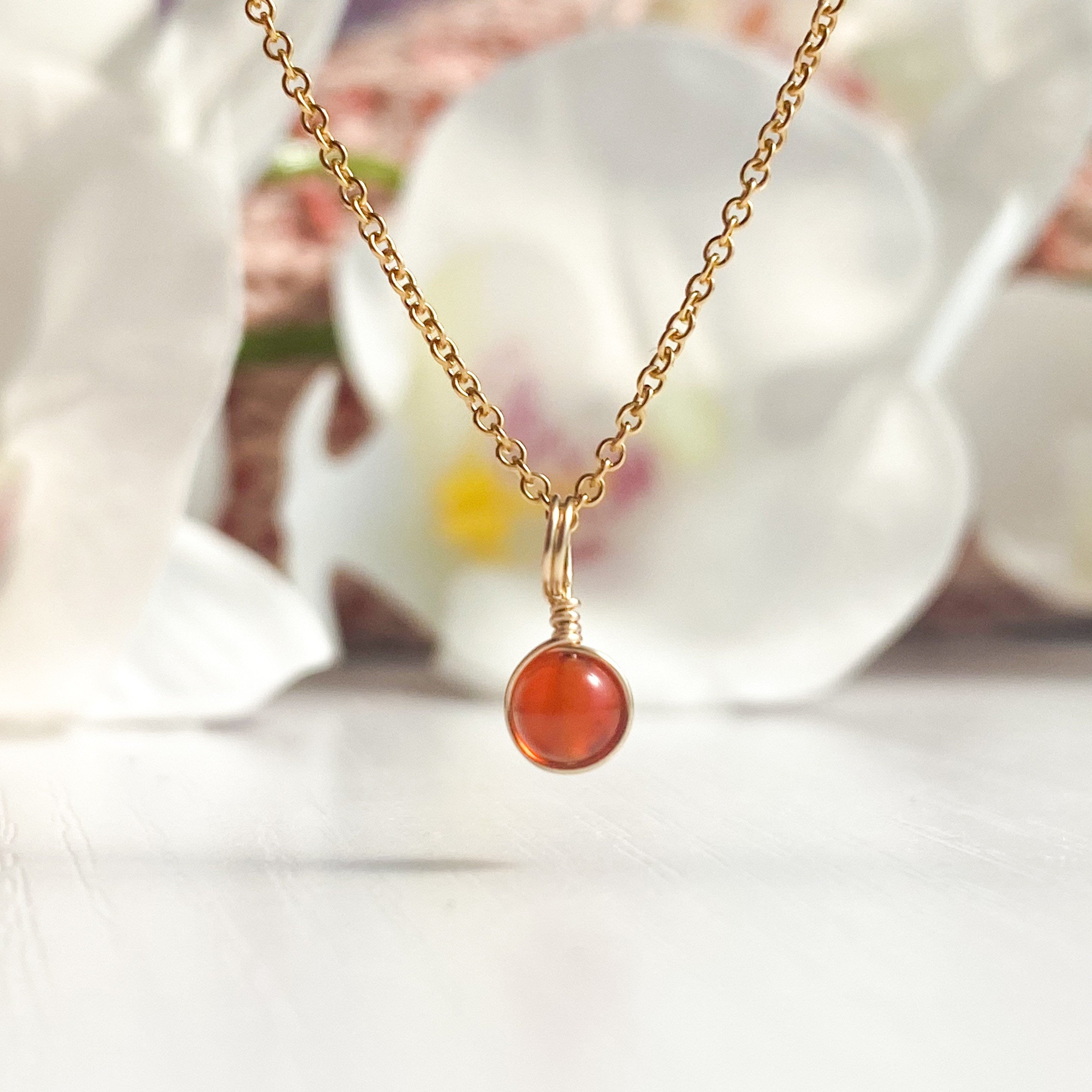 Carnelian Necklace & Earring Set