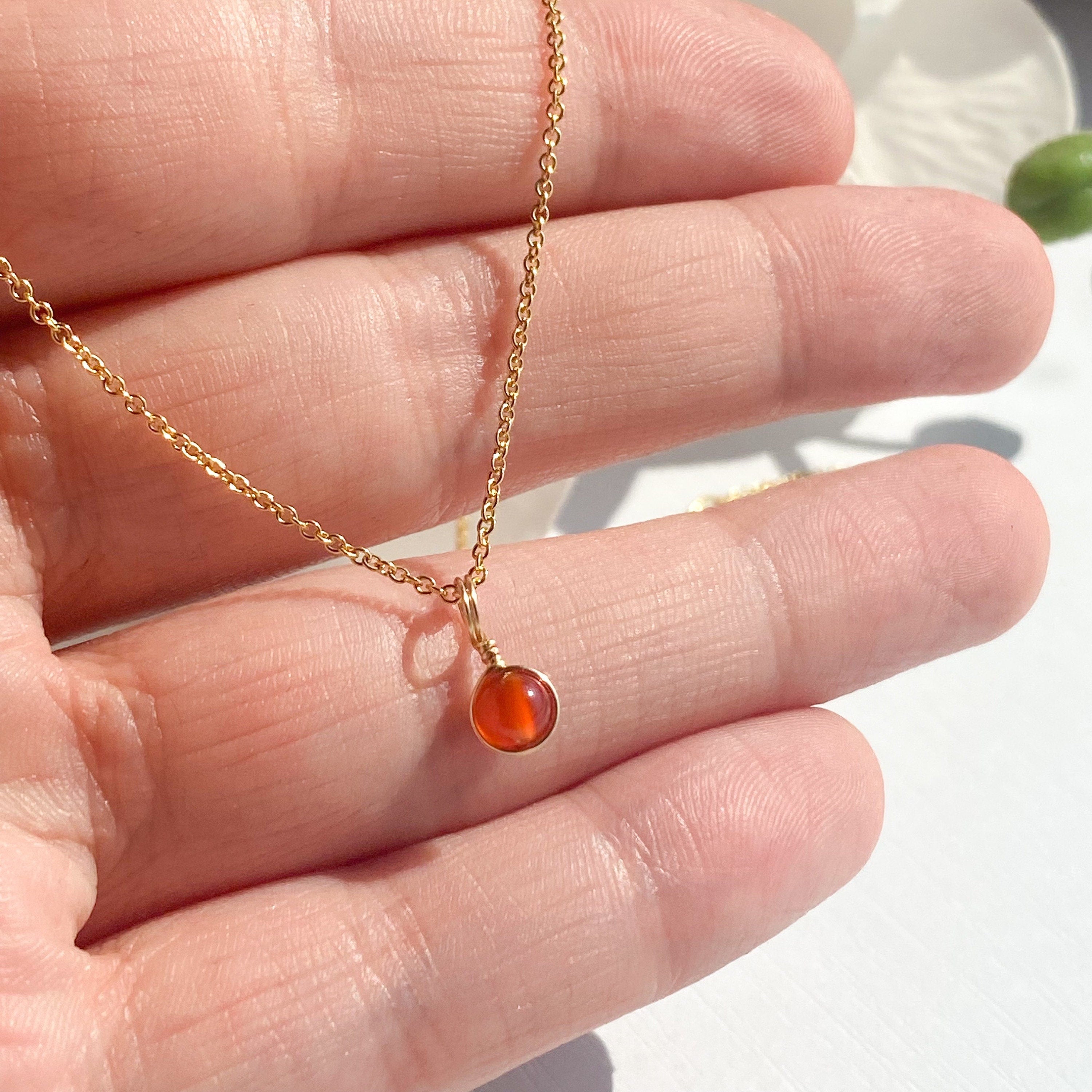 Carnelian Necklace & Earring Set