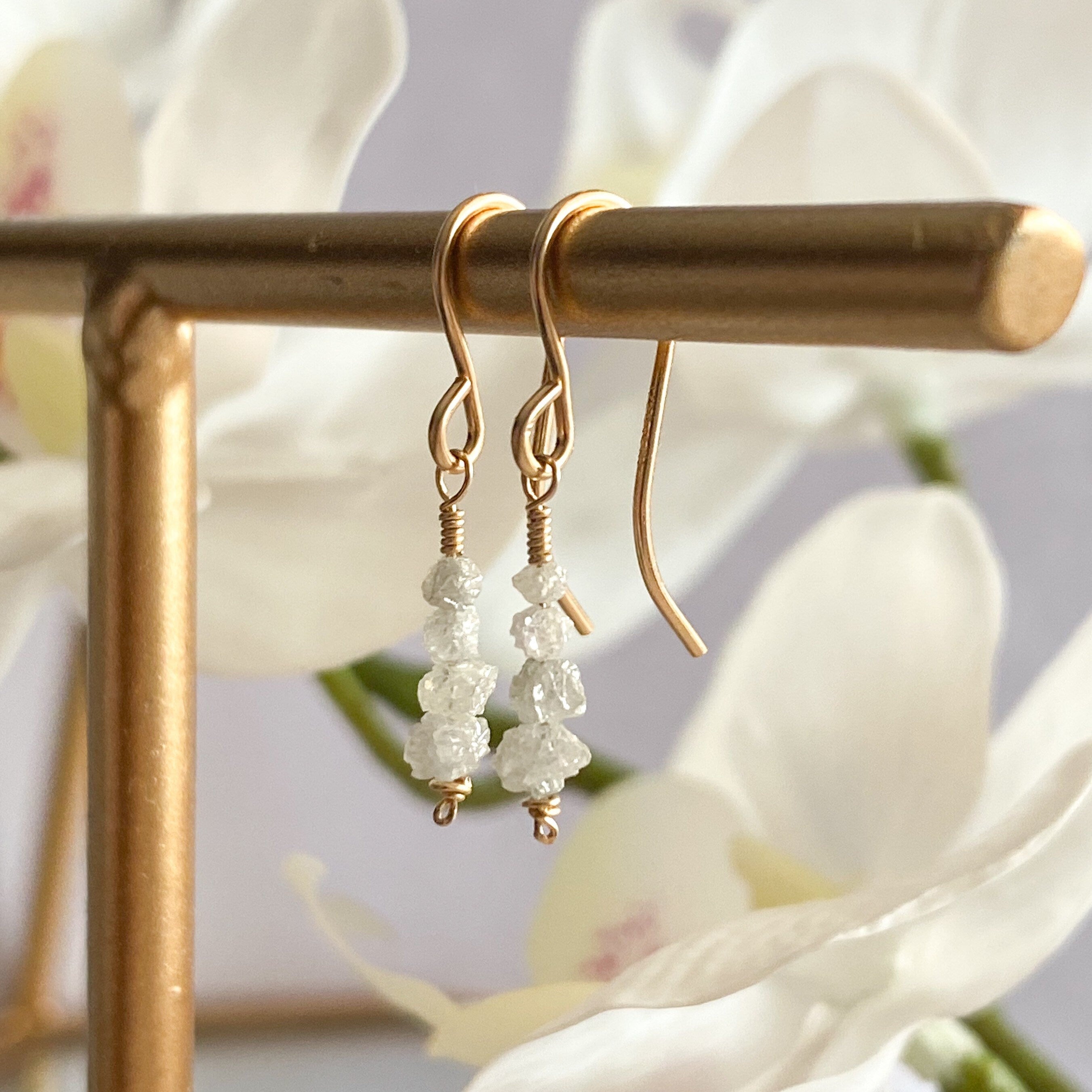 Diamond Dangle Earrings