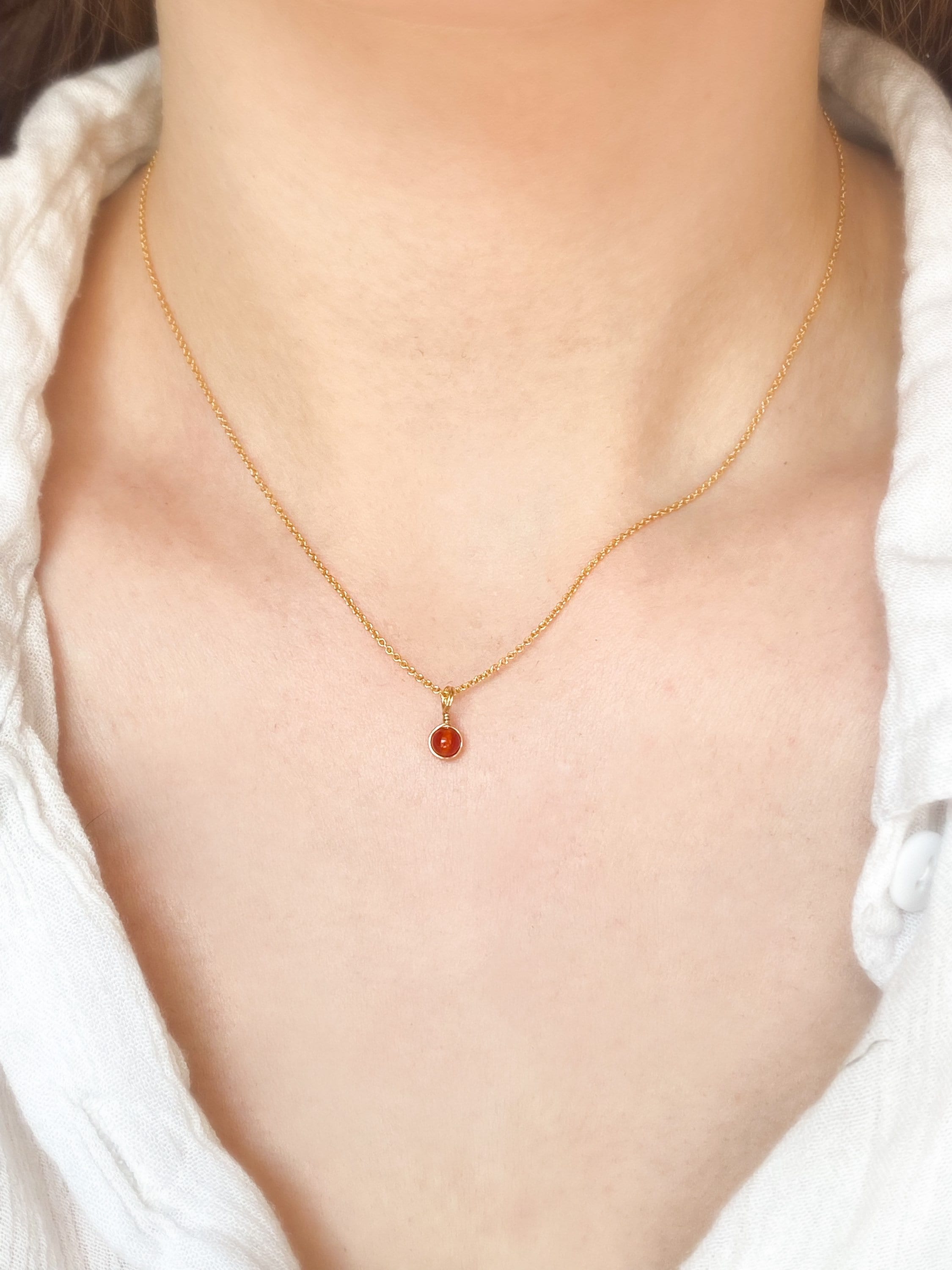 Carnelian Necklace & Earring Set