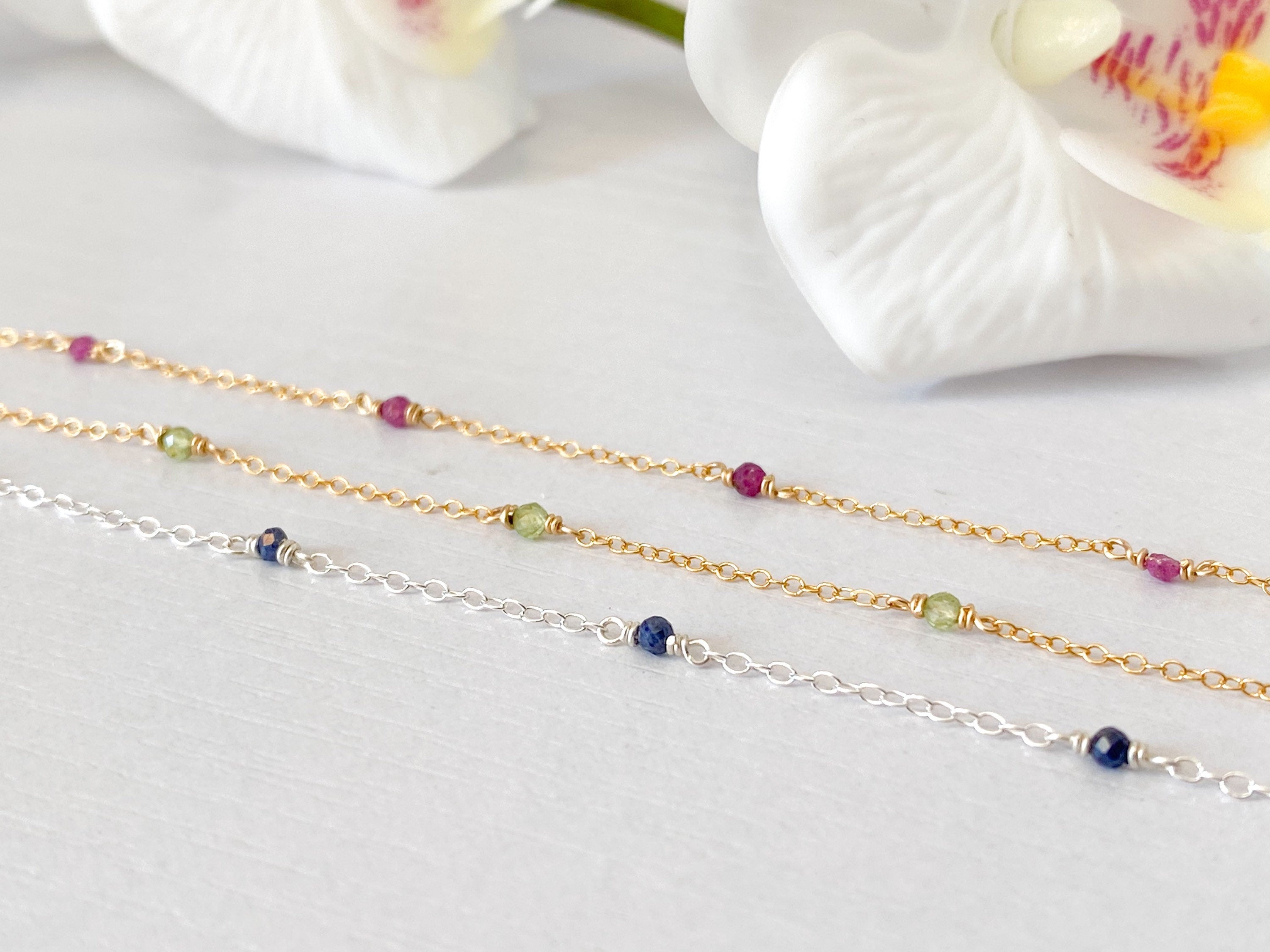 Sapphire Station Bracelet